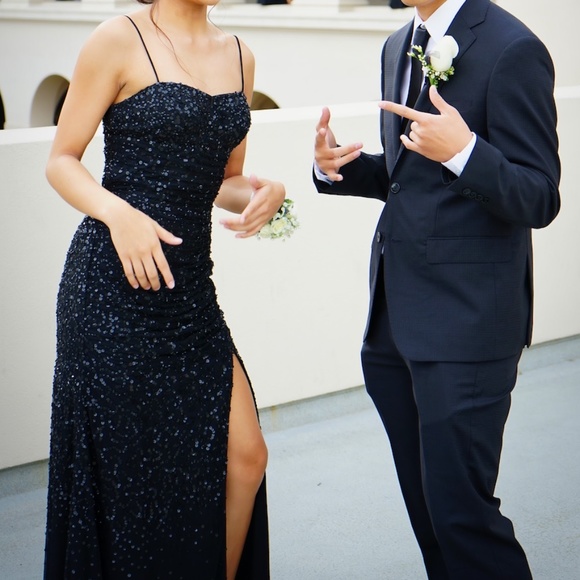 Adrianna Papell Women's Beaded Tank Shirred Gown - Picture 4 of 4